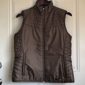 NIKE GOLF WOMEN VEST BROWN SIZE M